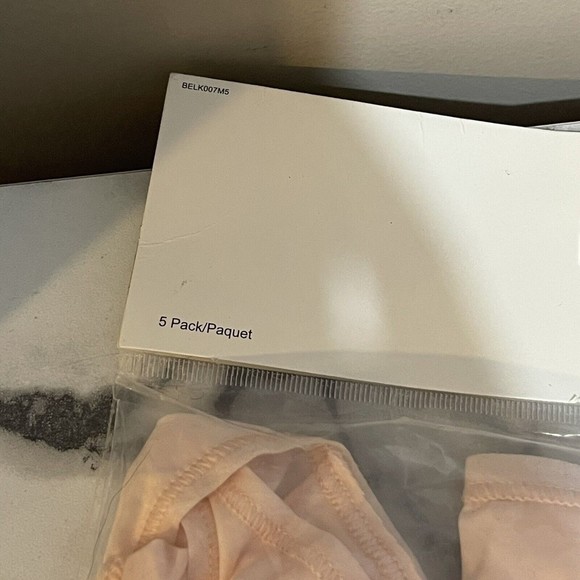 Iris & Lilly Women Body Smooth Microfiber Thong Sz M Pack of 5, (Soft Pink) - Picture 9 of 11